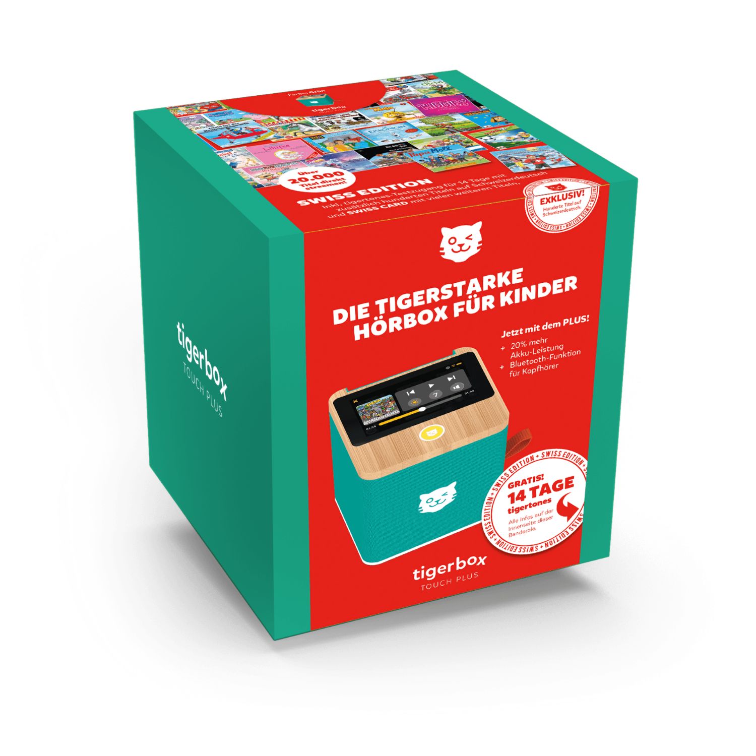 tigerbox TOUCH PLUS (grün) – Hörbox für Sprachförderung und Ruhephasen