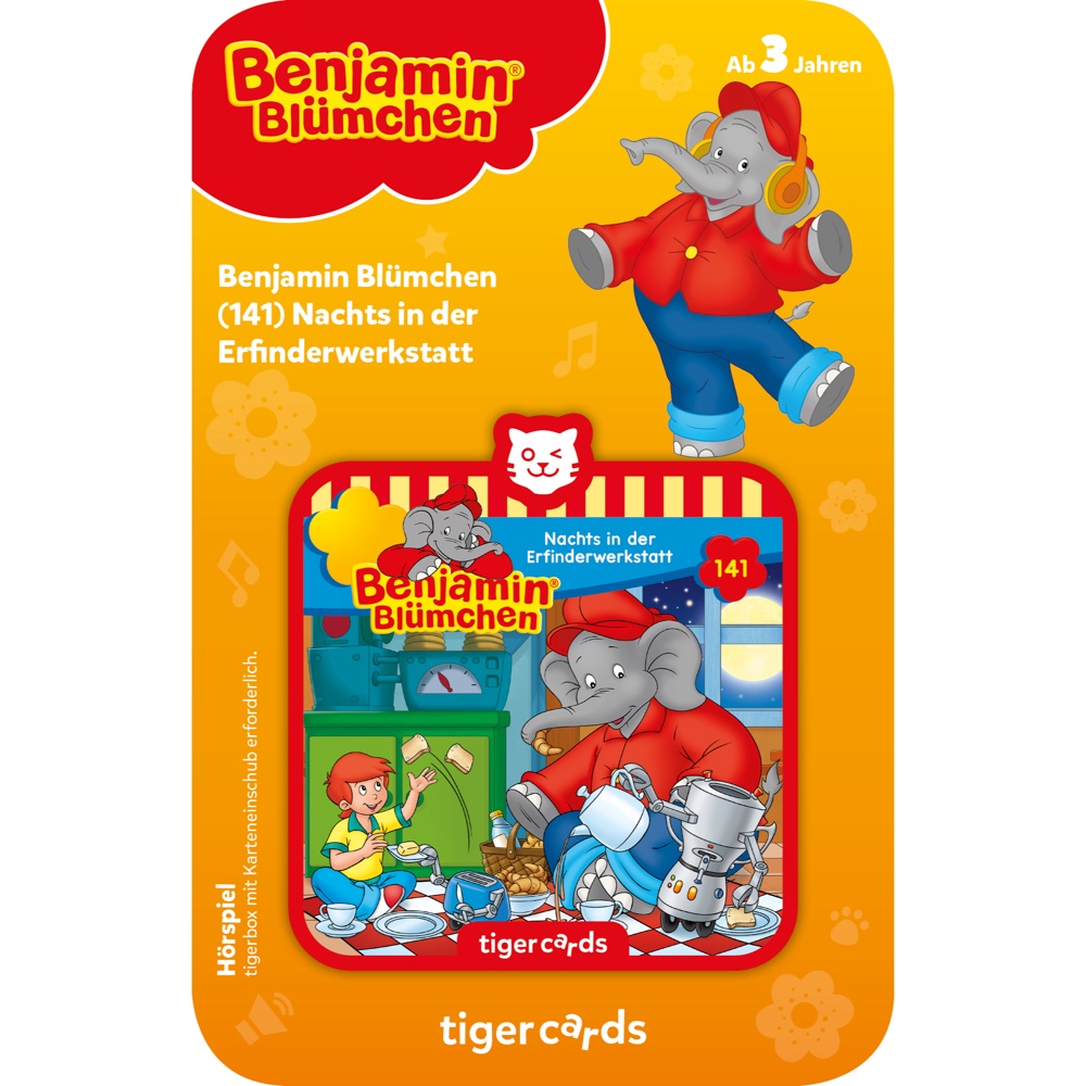 tigercard: Benjamin Blümchen – Nachts in der Erfinderwerkstatt (Folge 141)