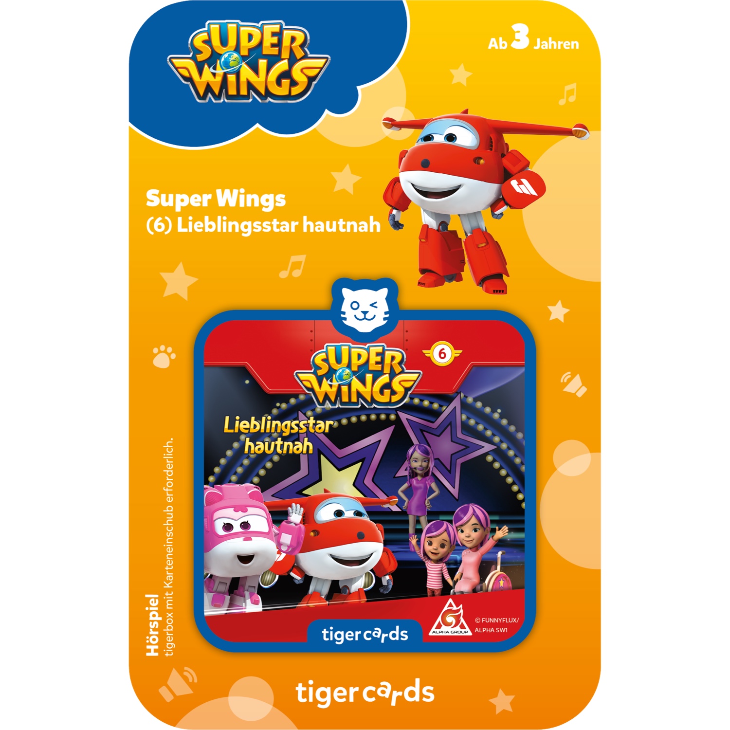 tigercard Super Wings: Hörspiel für Sprachförderung und soziales Lernen