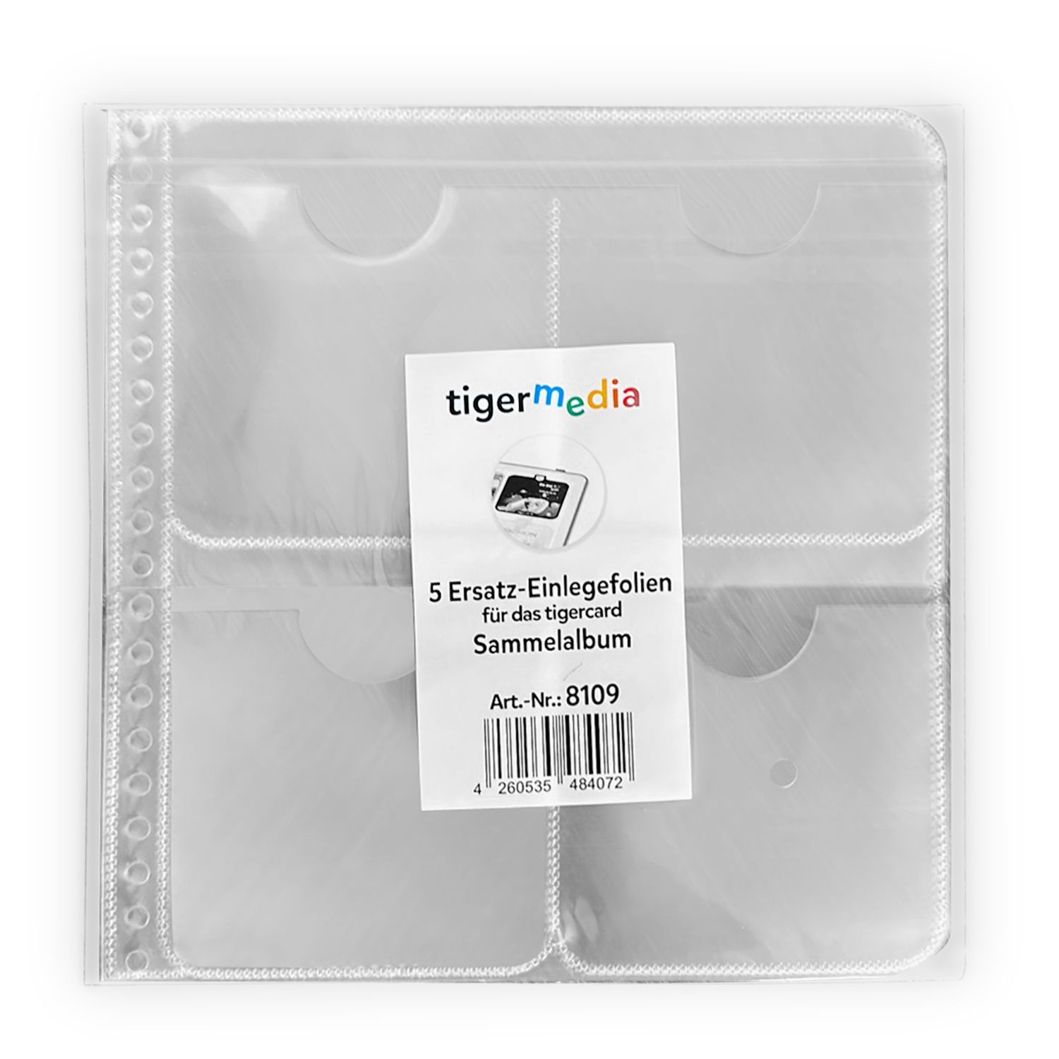 Ersatz-Einlegefolien für tigercard Sammelalbum – Ordnung und Erweiterung