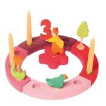 Kleiner Geburtstagsring Rosa-Rot
