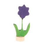 Steckfigur lila Blume