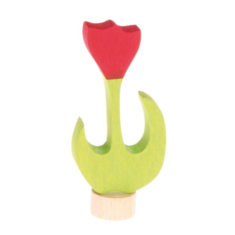 Steckfigur rote Tulpe