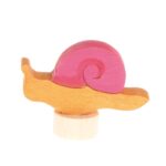 Steckfigur Rosa Schnecke