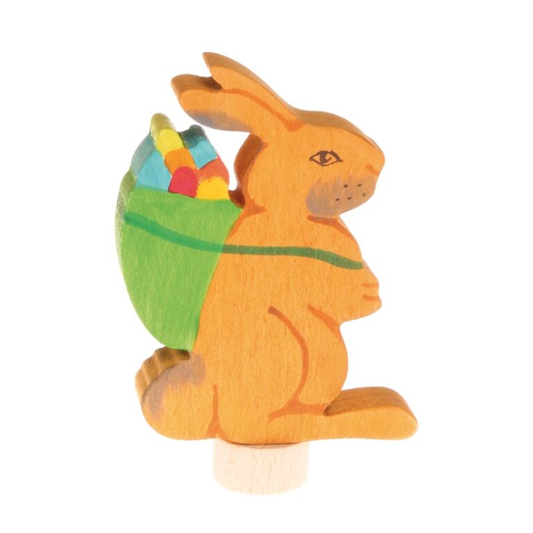 Steckfigur Hase mit Korb