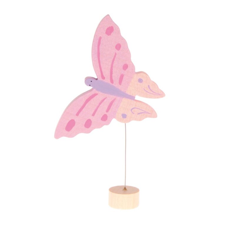 Steckfigur Rosa Schmetterling