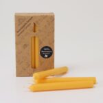 Bernstein Bienenwachs-Kerzen (10%) VE 12 Stk.