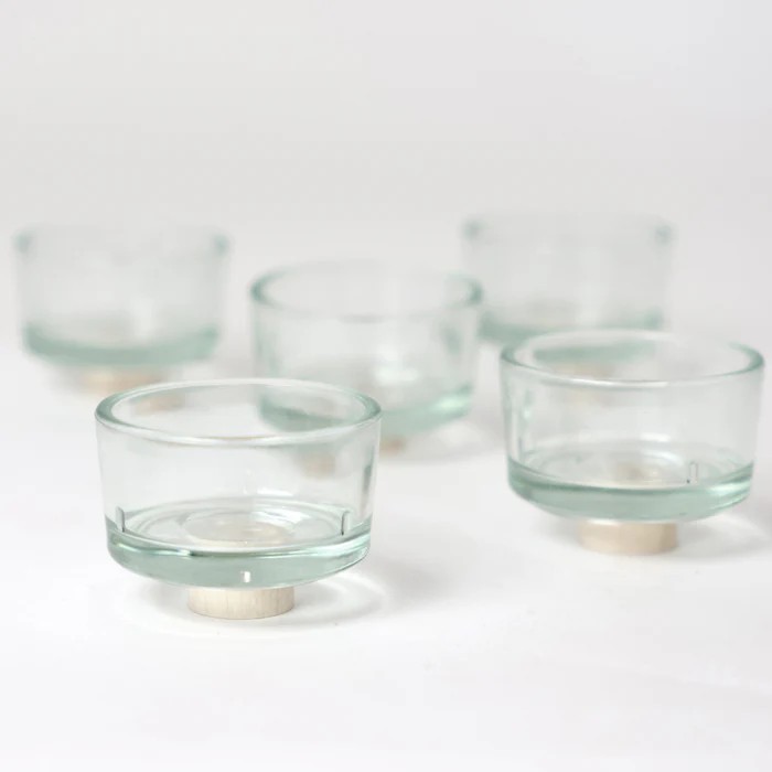 Teelichthalter Glas VE 5 Stk