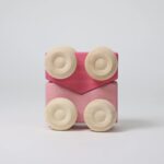 Stapel-Autos Rosa