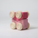 Stapel-Autos Rosa