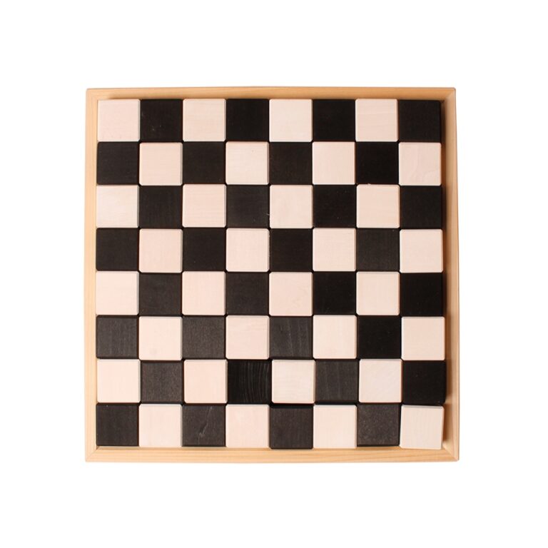 Bauset Schach, monochrom, 64 Teile