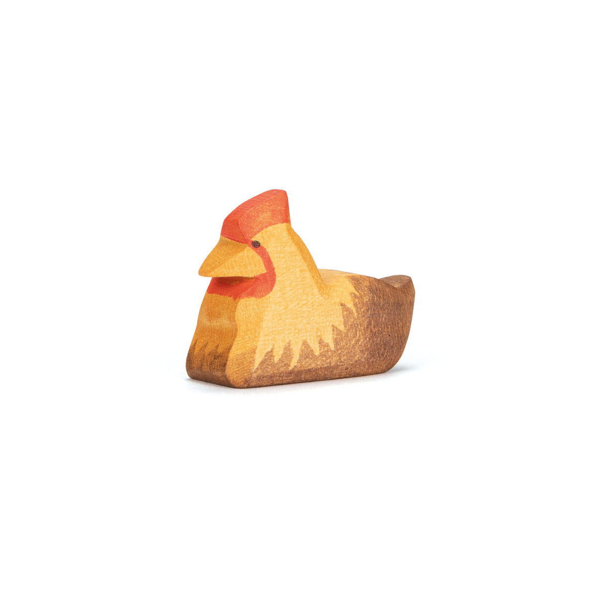 Huhn braun liegend Huhn braun liegend