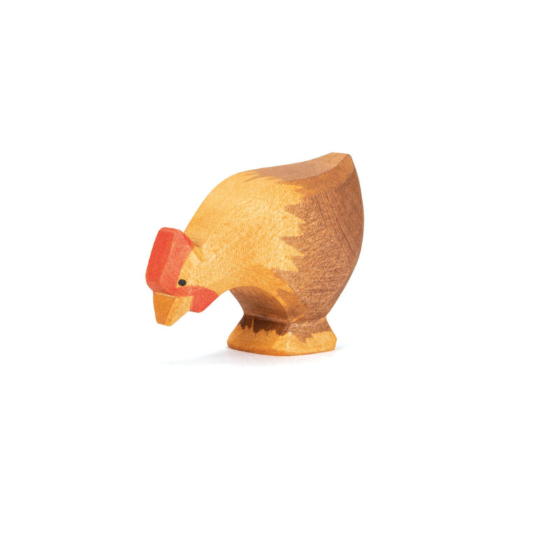 Huhn braun pickend