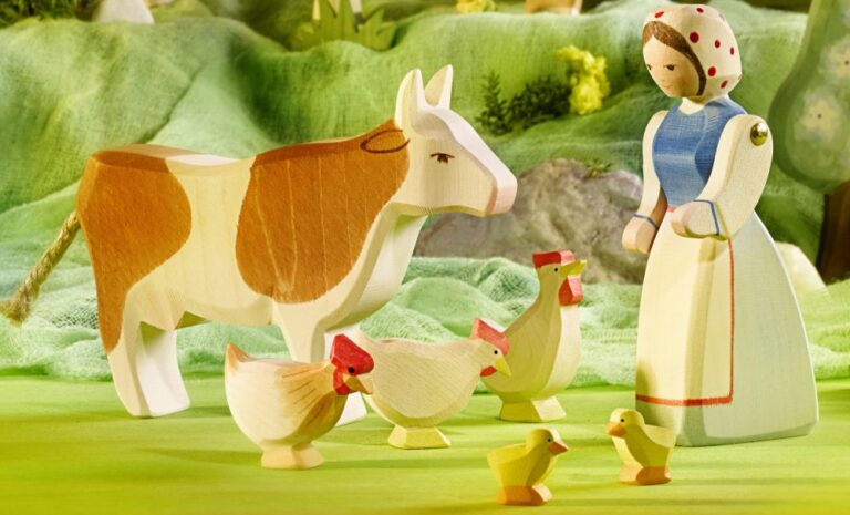 Huhn ocker stehend