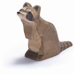 Waschbär sitzend