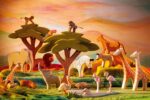 Giraffe gross stehend