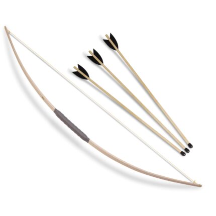 Kinder-Sport-Bogen Esche,120cm +3x1253, 50cm Pfropfen-Pfeil