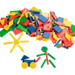 Legematerial aus Holz: Kreativität und Formenerkennung für Kinder