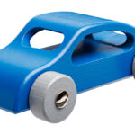 Holz Sportwagen blau für Rollenspiel und Motorik