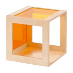 Acrylglaswürfel Gelb/Orange für Spielwürfel-Labyrinth