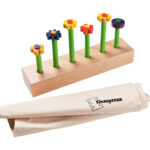 Blumensteck Set aus Holz: Feinmotorik und Auge-Hand-Koordination
