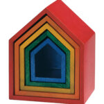 Regenbogen-Häuschen: Kreatives Bauen und Gestalten für Kleinkinder