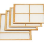 Sortier- und Spieltablett-Set aus Holz für vielseitige Lernaktivitäten