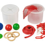 Steck-Dosen-Set mit Material zur Förderung der Feinmotorik
