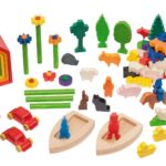 Landschaftsspiel-Set: Kreatives Gestalten und Bauen mit Holz für Kita und Kindergarten