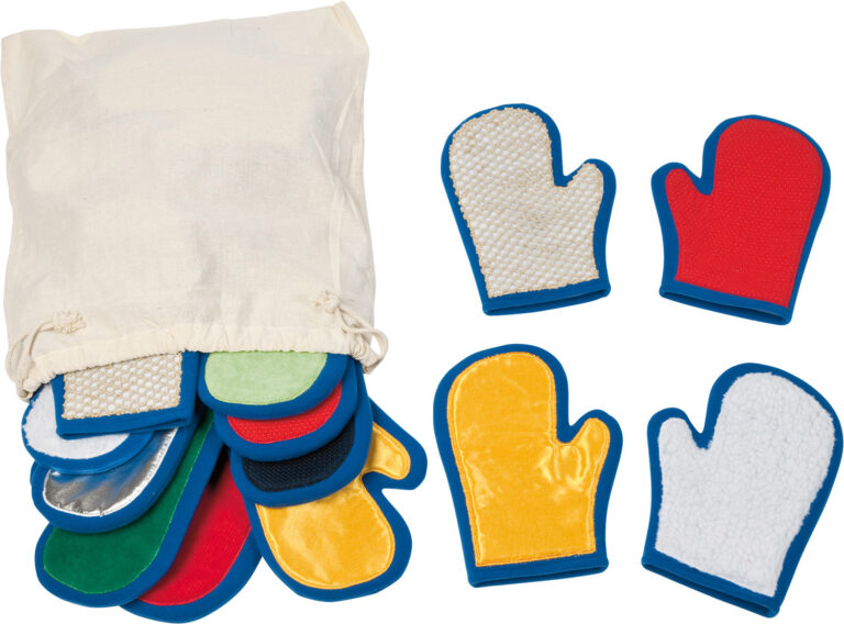 Streichelhandschuhe: Tastsinn, Sprache und soziale Kompetenzen fördern