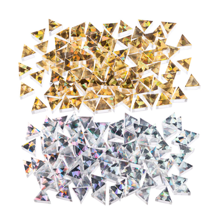 Glitzer-Prismo gold/silber: Kreatives Gestalten und Feinmotorik