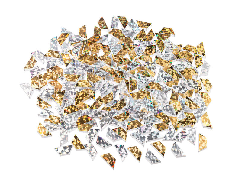 Glitzer-Trapeze Gold/Silber – Kreatives Bauen und Gestalten