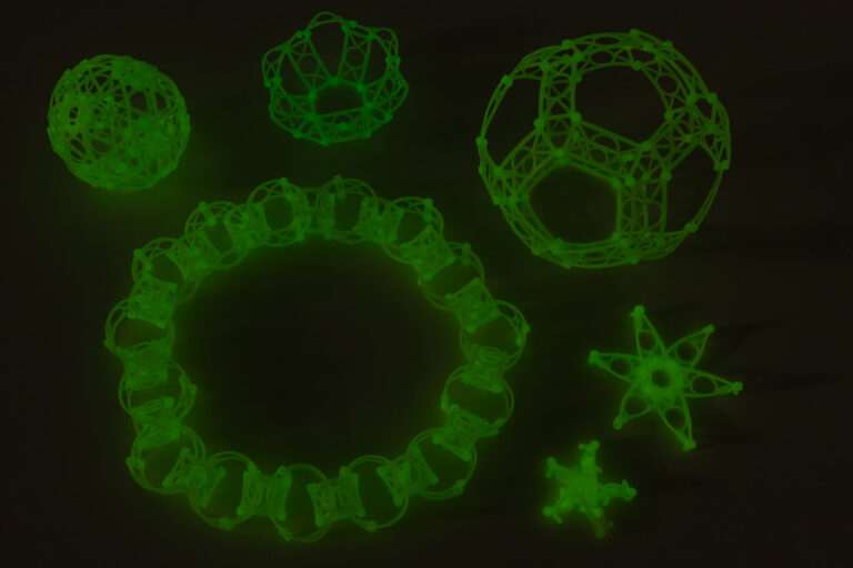Dusyma Fluoreszierende Knüpferli: Kreatives Bauen und Gestalten im Dunkeln