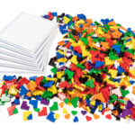 Herzpuzzle-Set: Formen legen und Muster gestalten