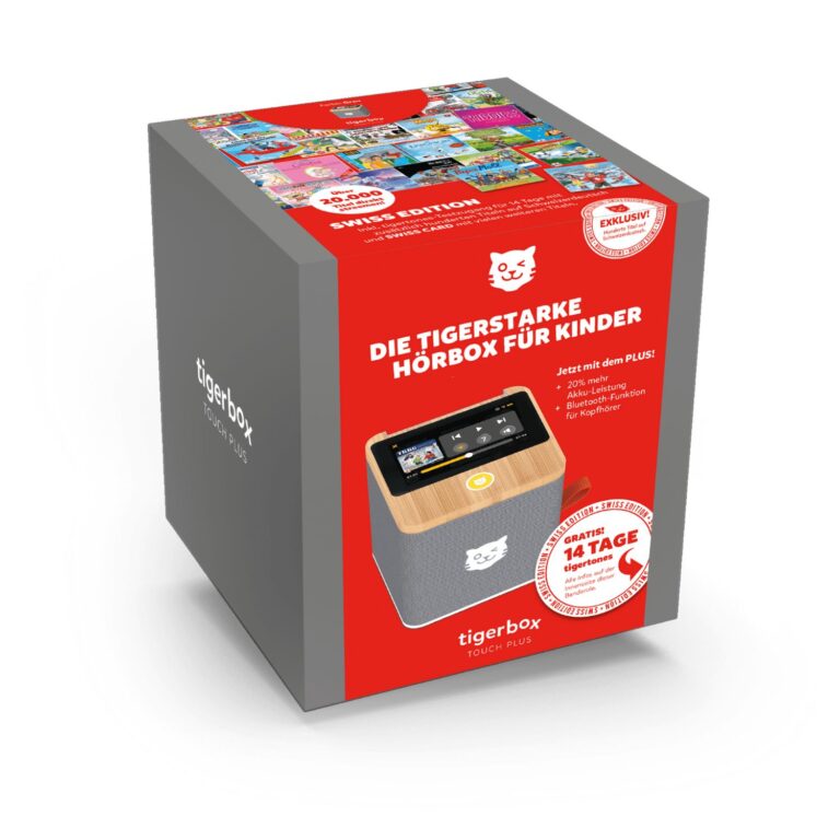 tigerbox TOUCH PLUS Swiss-Edition: Hörbox für Sprache und Ruhe