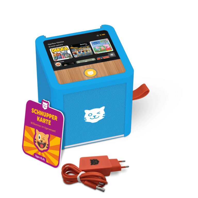 tigerbox TOUCH PLUS (blau) - Smarte Hörbox für Kita und Kindergarten